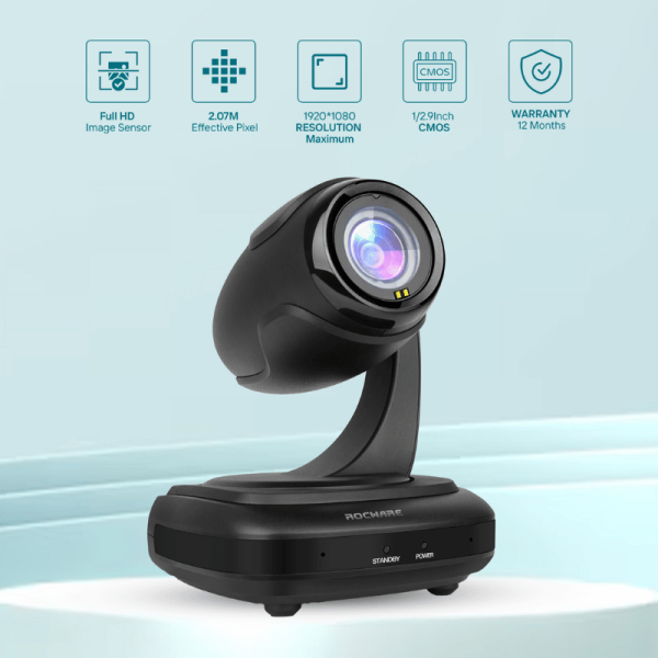ROCWARE RC310 Full Hd PTZ Conferencing Camera for Live Streaming - Image 3