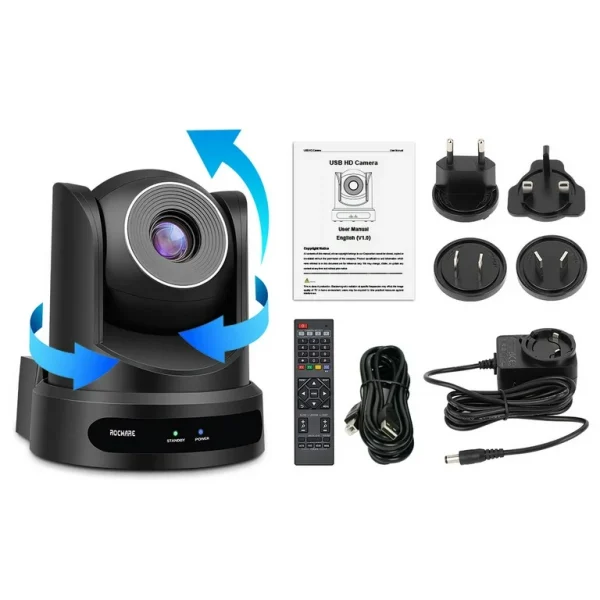 ROCWARE RC20 Full Hd PTZ Camera for Digital Classes & Video Conference - Image 3