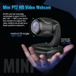 ROCWARE RC310 Full Hd PTZ Conferencing Camera for Live Streaming