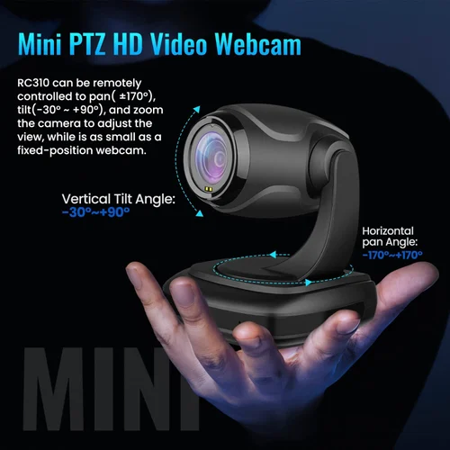 ROCWARE RC310 Full Hd PTZ Conferencing Camera for Live Streaming